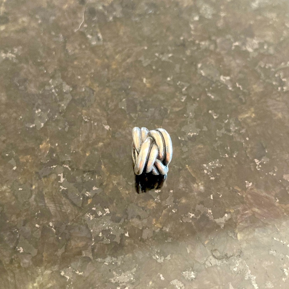 Pandora braided rope charm for bracelet